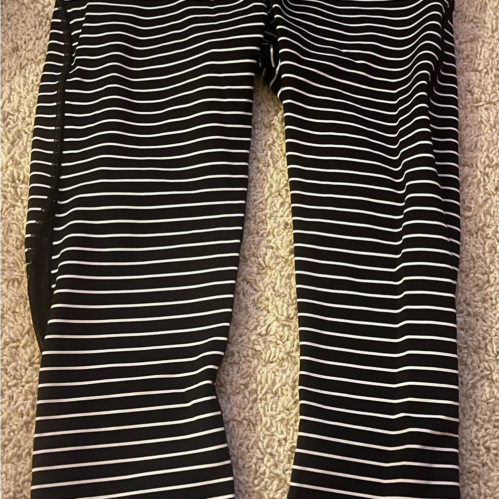 Lululemon Striped Black and White Pants